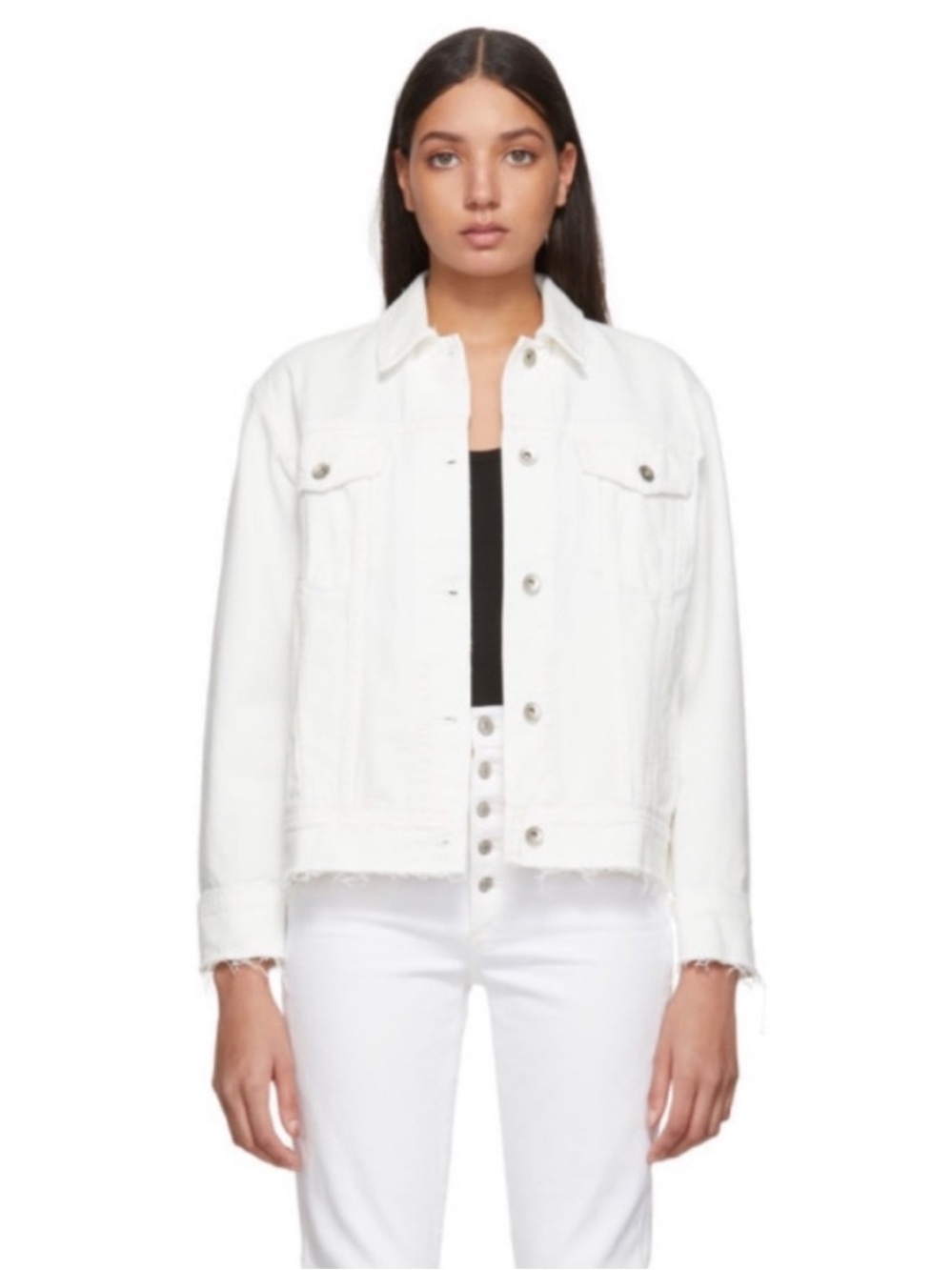 Rag & Bone White Jean Jacket
